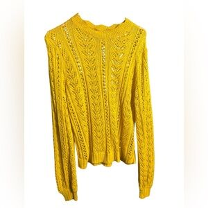 LC Lauren Conrad Mustard Knit Sweater